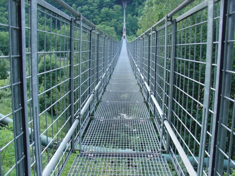 Ponte sospeso sul torrente Lima