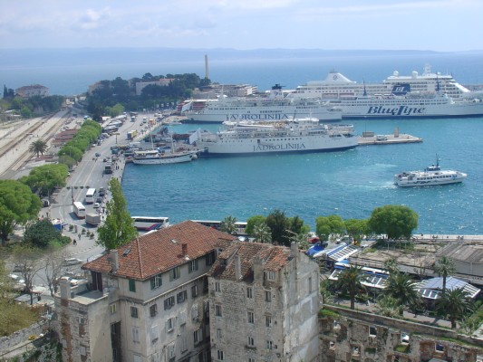 Spalato - Panorama dal Campanile della cattedrale