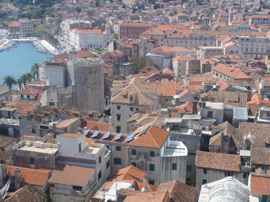 Spalato - Panorama dal Campanile della cattedrale
