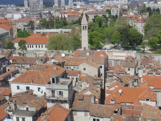 Spalato - Panorama dal Campanile della cattedrale