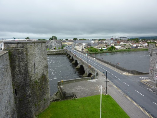 Limerick - St. John's Castle - panorama da una torre