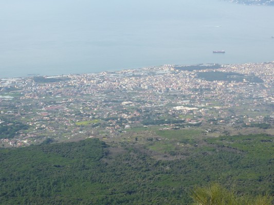 Il Vesuvio - Vista su Ercolano